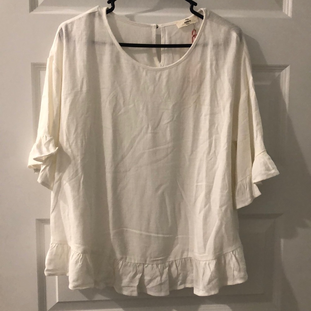 Cream blouse